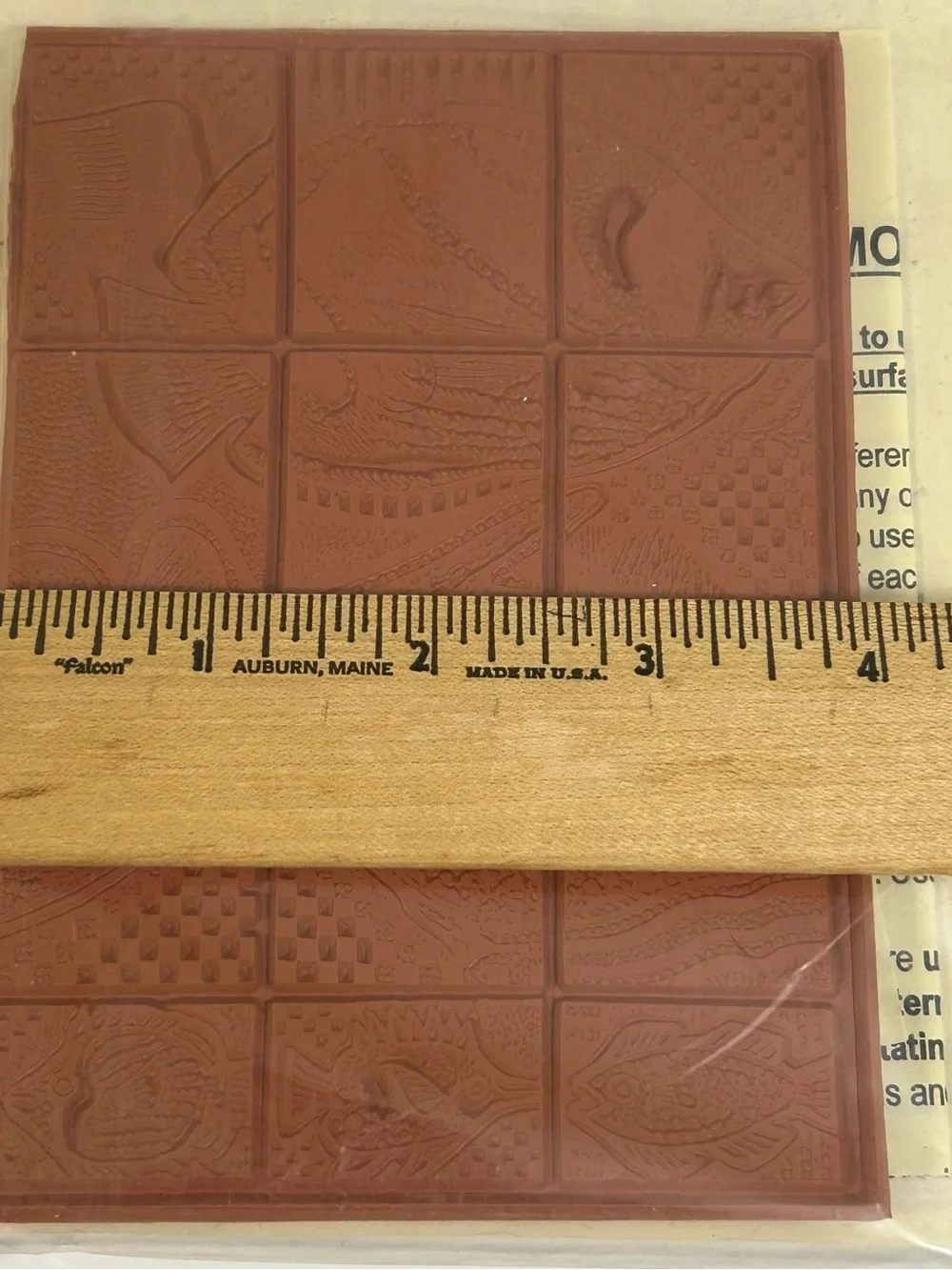 Vintage Impress Me Fish Designs A Set 101 - Unmounted Rubber Block Stamp
